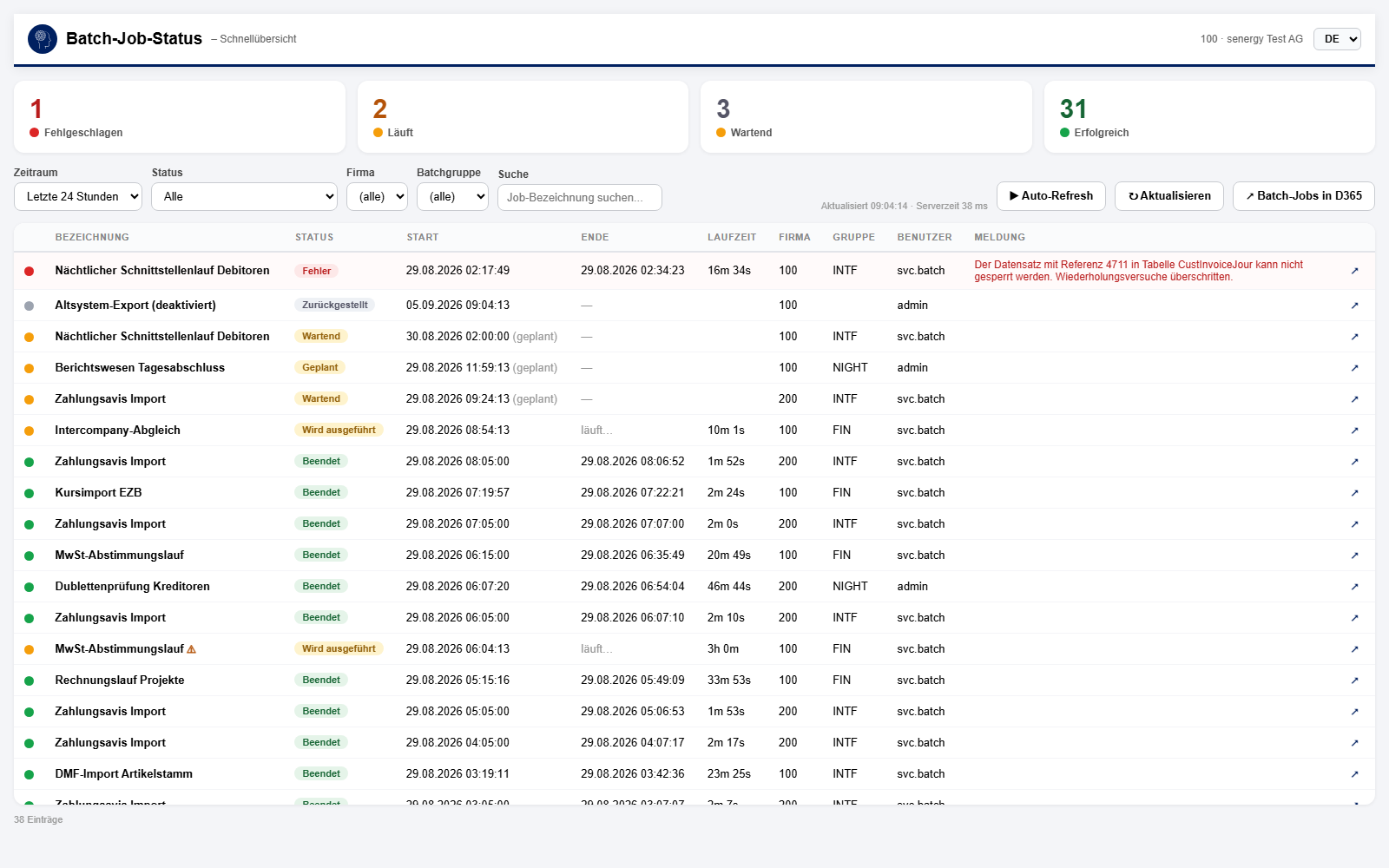Batch-Job-Monitor in Dynamics 365