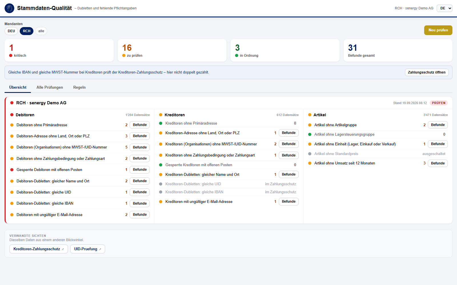 Stammdaten in Dynamics 365