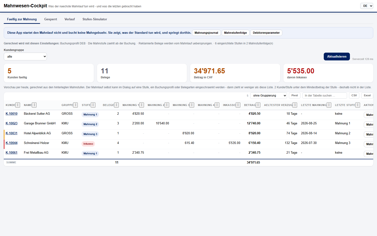 Mahnwesen in Dynamics 365