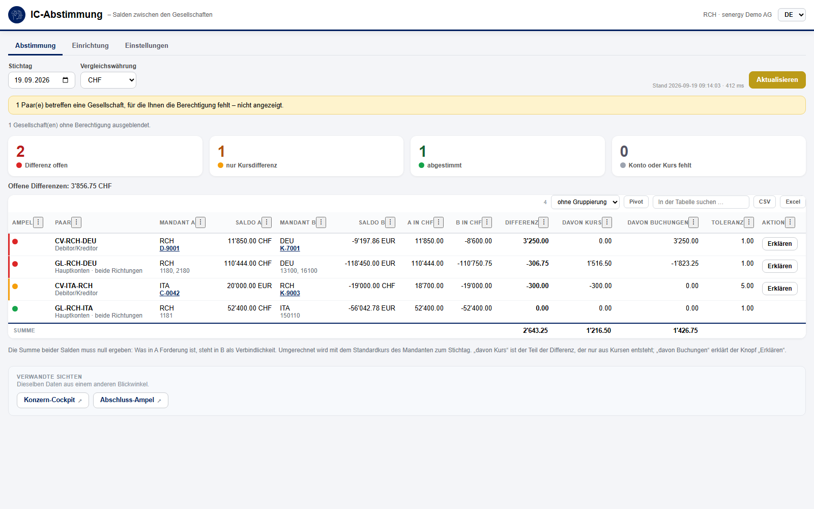 IC-Abstimmung in Dynamics 365