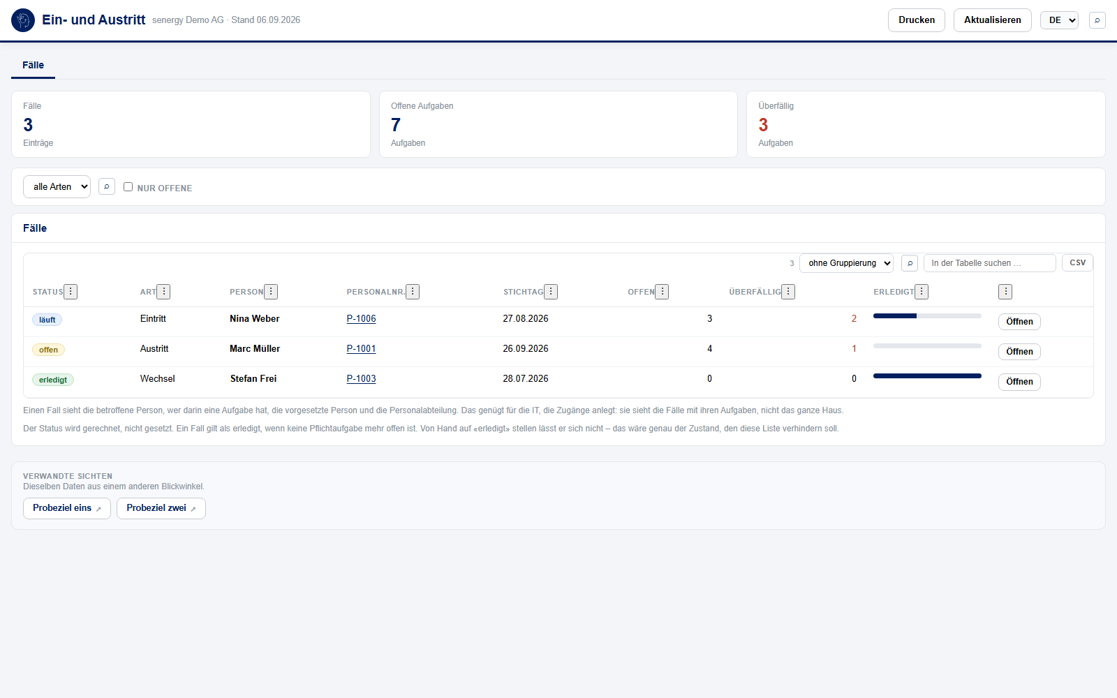 Checkliste in Dynamics 365