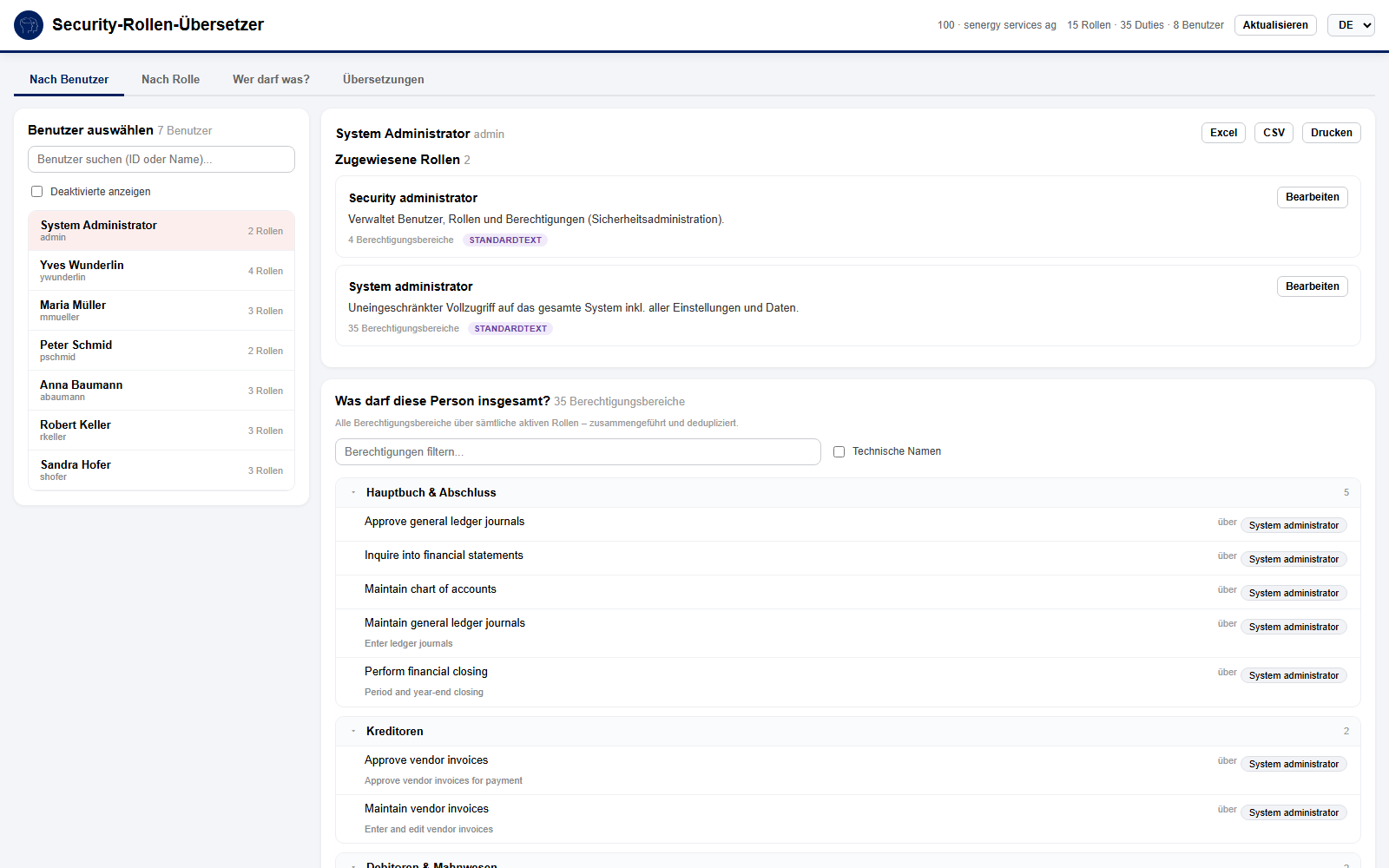 Rollen-Übersetzer in Dynamics 365