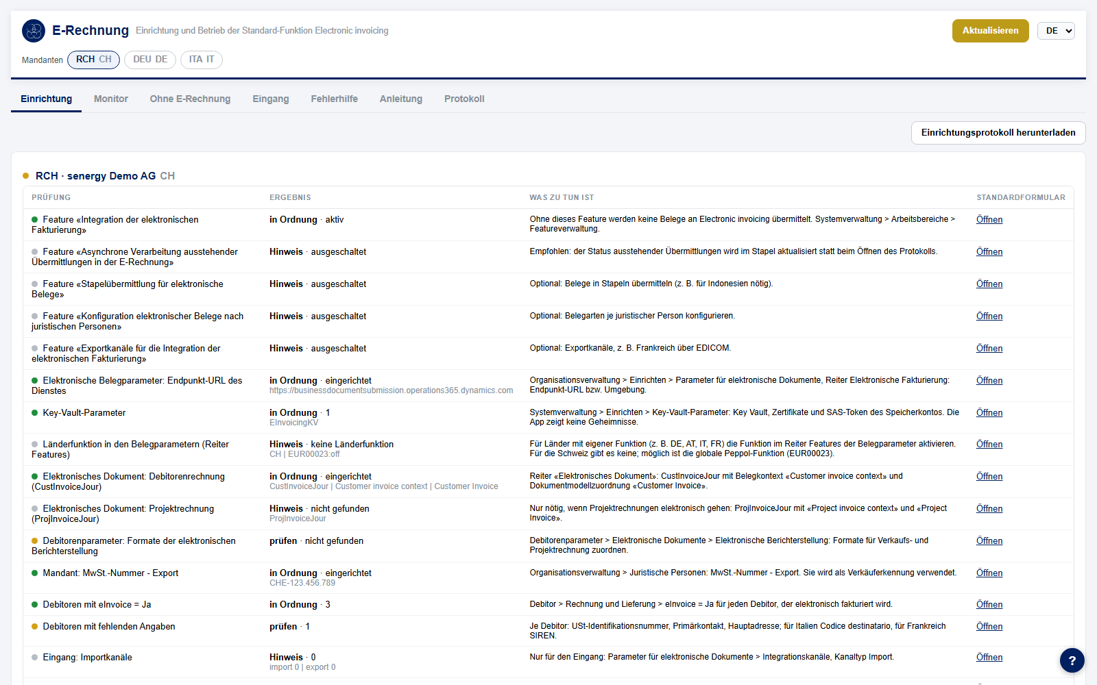 E-Rechnung in Dynamics 365